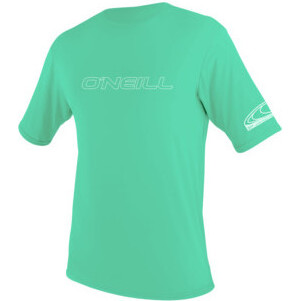 2026 O'Neill Youth Basic Skins Short Sleeve Sun Rash Tee 3422 - Light Aqua